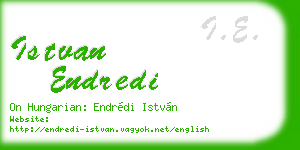 istvan endredi business card